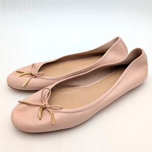 Chloe Iris Slip On Ballerina Flat Almond Toe Women's Pink Size US9 EU39